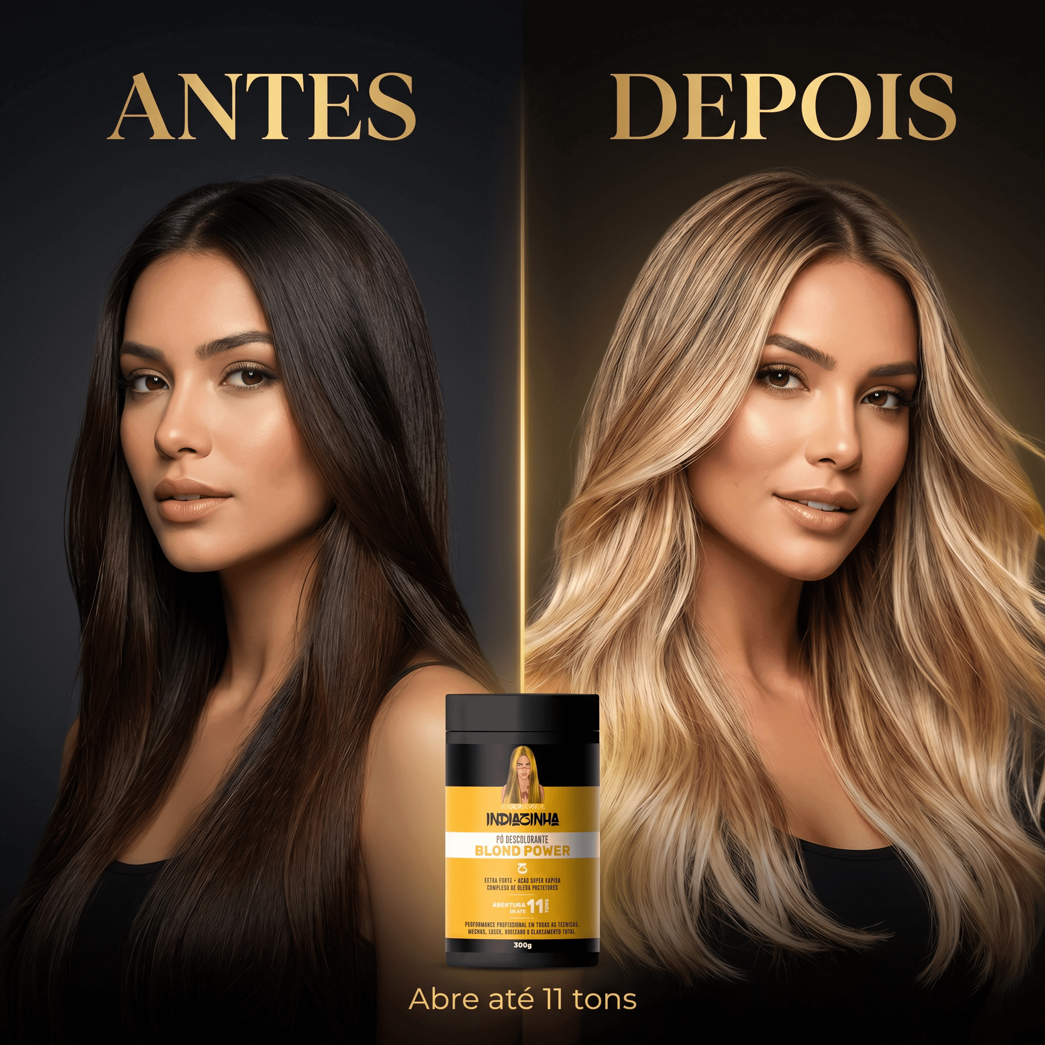 Antes e depois Indiazinha